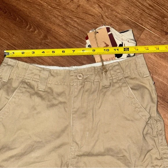 Ditch Plains Boys Cargo Shorts Size 18 Khaki Tan 100% Cotton NWT New With Tags - Picture 10 of 11